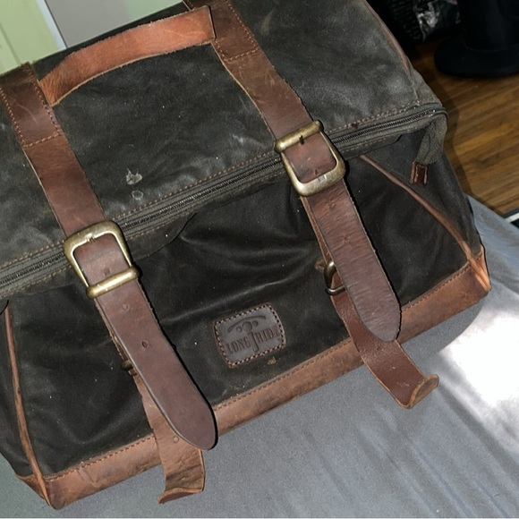 Long ride messenger bag with bike mount and leather straps - Picture 1 of 4